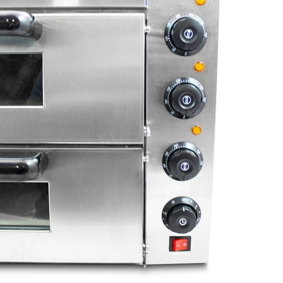 Pizzaoven / Pizzamaker - Dubbele oven - Elektrisch - 3000 watt - Afbeelding 8