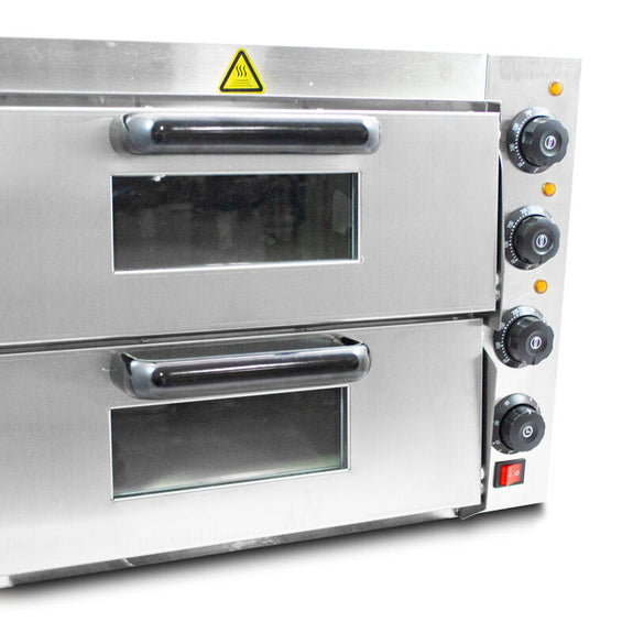 Pizzaoven / Pizzamaker - Dubbele oven - Elektrisch - 3000 watt - Afbeelding 7