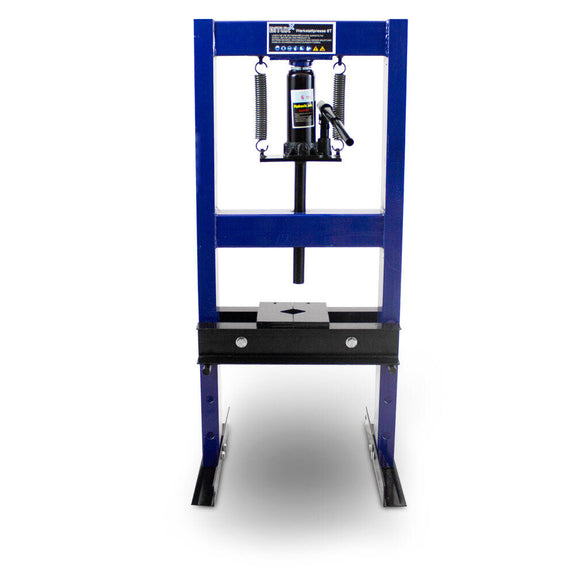 Hydraulische Werkplaatspers / Raamwerkpers - 96 x 42 x 40 cm - 6 Ton - Blauw - Afbeelding 2