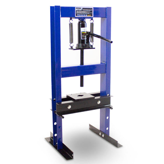 Hydraulische Werkplaatspers / Raamwerkpers - 96 x 42 x 40 cm - 6 Ton - Blauw - Afbeelding 1