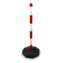 BITUXX - Kettingpaal - Afzetpaal - 4 stuks - Incl. 3x 1,50m ketting