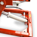 Oprijplaten - In hoogte verstelbaar - Hydraulisch - Rood - Set van 2
