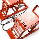 Oprijplaten - In hoogte verstelbaar - Hydraulisch - Rood - Set van 2