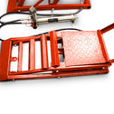 Oprijplaten - In hoogte verstelbaar - Hydraulisch - Rood - Set van 2