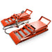 Oprijplaten - In hoogte verstelbaar - Hydraulisch - Rood - Set van 2