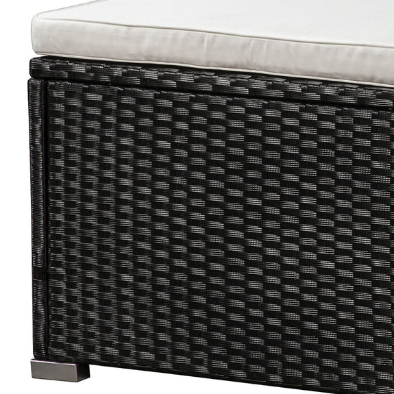Loungeset Punta Cana M - Polyrotan - Zwart - Beige - Afbeelding 11