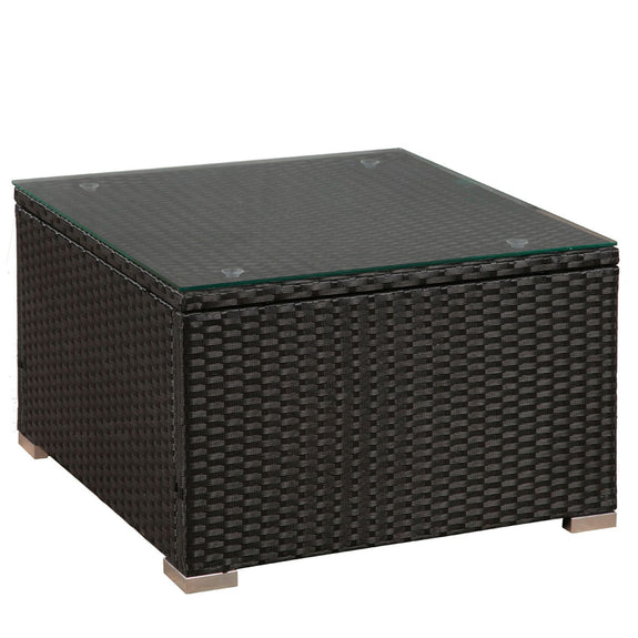 Loungeset Punta Cana M - Polyrotan - Zwart - Beige - Afbeelding 6
