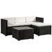 Loungeset Punta Cana M - Polyrotan - Zwart - Beige