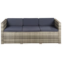 Loungeset Punta Cana M - Polyrotan - Grijs gemeleerd