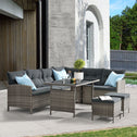 Loungeset Manacor - Grijs - Incl. Kussens