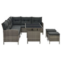Loungeset Manacor - Grijs - Incl. Kussens