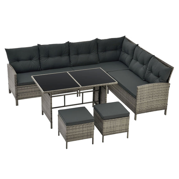 Loungeset Manacor - Grijs - Incl. Kussens - Afbeelding 3