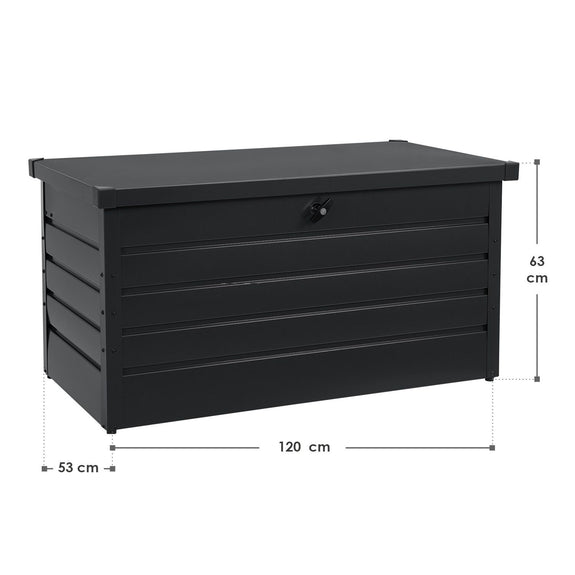 Metalen Opbergbox / Kussenbox Limani - 380 Liter - Antraciet - Afbeelding 6