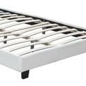 Gestoffeerd bed Verona - 120 x 200 cm - Wit - LED verlichting