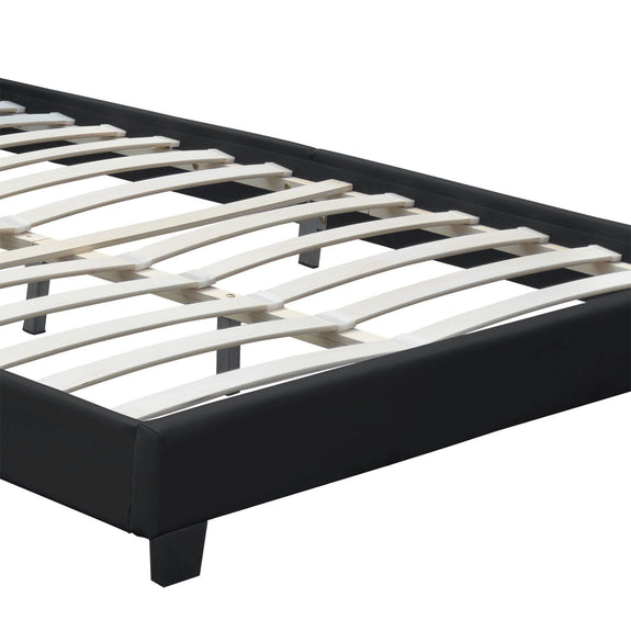 Gestoffeerd bed Verona - 120 x 200 cm - Zwart - LED verlichting - Afbeelding 5