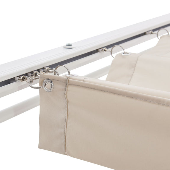 Dubbel Ligbed / Loungebed Kreta - Beige / Wit - Afbeelding 11
