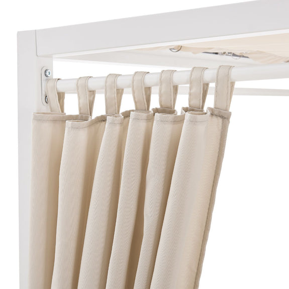 Dubbel Ligbed / Loungebed Kreta - Beige / Wit - Afbeelding 12