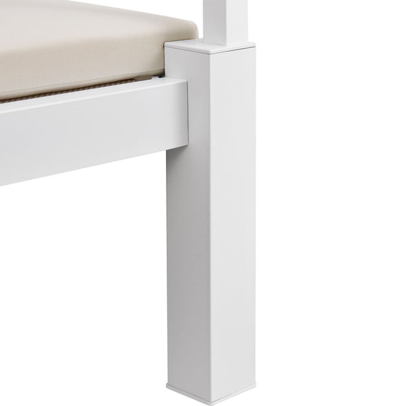 Dubbel Ligbed / Loungebed Kreta - Beige / Wit - Afbeelding 15
