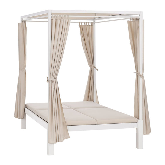 Dubbel Ligbed / Loungebed Kreta - Beige / Wit - Afbeelding 3