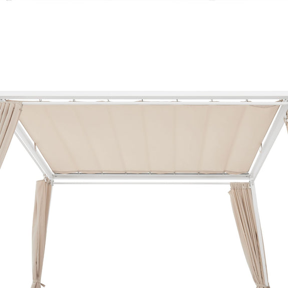 Dubbel Ligbed / Loungebed Kreta - Beige / Wit - Afbeelding 8