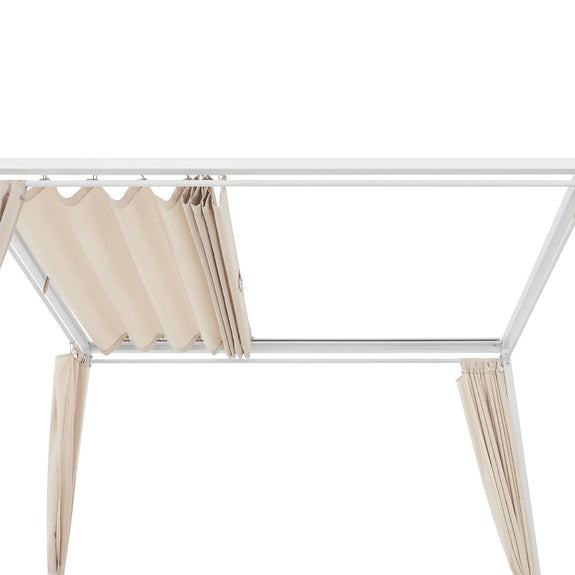 Dubbel Ligbed / Loungebed Kreta - Beige / Wit - Afbeelding 10