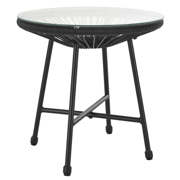 Polyrotan Balkonmeubel / Balkonset Ostana - 3-delig - Zwart - Afbeelding 4