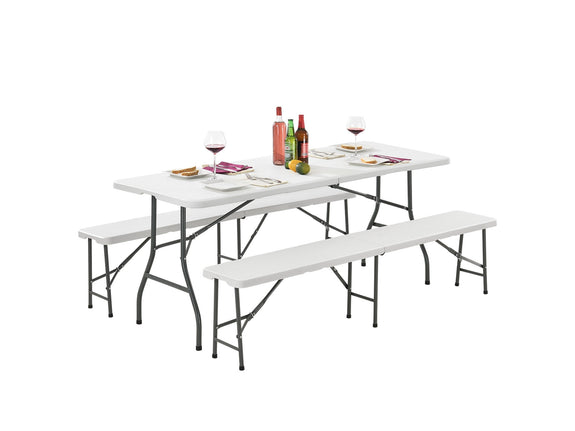 Biertafel / bierbank - 3-delig - inklapbaar - Afbeelding 1