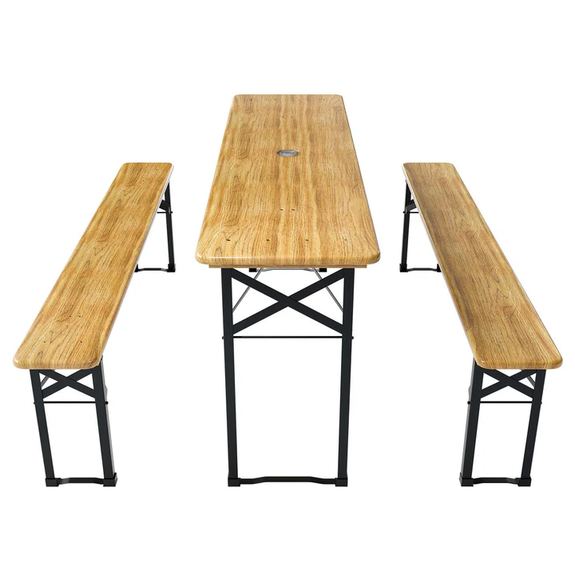 Biertafel / bierbank biertafelset - 3-delig - 170cm picknicktafel - Afbeelding 3
