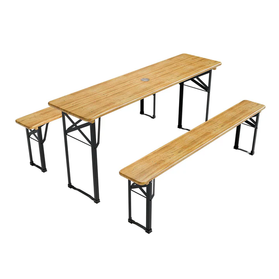 Biertafel / bierbank biertafelset - 3-delig - 170cm picknicktafel - Afbeelding 1