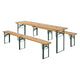 Houten Biertafelset / Bierbank Passau - 3-delig - Inklapbaar, 220cm