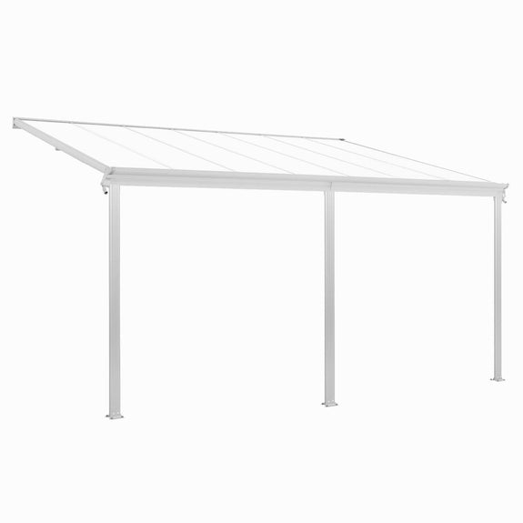 Terrasdak / Overkapping - Borneo - 5 x 3 m - Wit - Afbeelding 1
