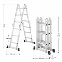 Multifunctionele vouwladder 4 in 1 - 3.6M