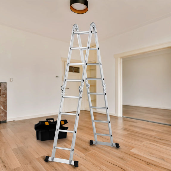 Multifunctionele vouwladder 6 in 1 - 4.7M - Inklapbaar - Afbeelding 2