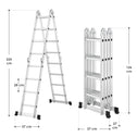 Multifunctionele vouwladder 6 in 1 - 4.7M - Inklapbaar