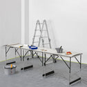 3 stuks Aluminium Vouwtafel / Klaptafel / Campingtafel - Multifunctioneel - Zwart