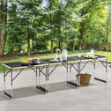 3 stuks Aluminium Vouwtafel / Klaptafel / Campingtafel - Multifunctioneel - Zwart