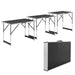 3 stuks Aluminium Vouwtafel / Klaptafel / Campingtafel - Multifunctioneel - Zwart