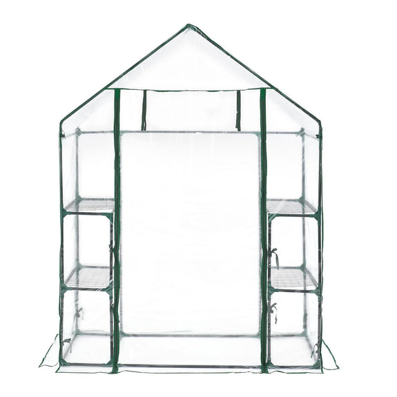 Broeikas / Tuinkas - 147 x 195 x 73 cm - PVC Folie - Afbeelding 3