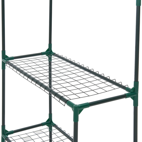 Broeikas / Tuinkas - 147 x 195 x 73 cm - PVC Folie - Afbeelding 7