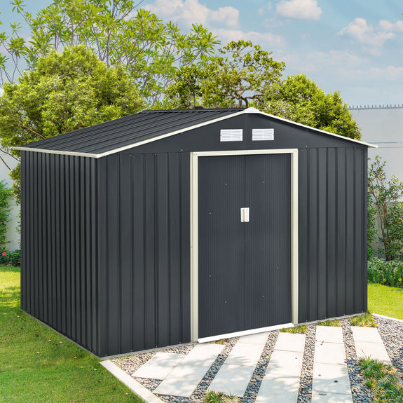 Metalen tuinhuis XXL - 277 × 319 × 192 cm - Afbeelding 2