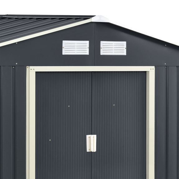 Metalen tuinhuis XXL - 277 × 319 × 192 cm - Afbeelding 4