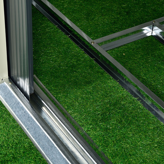 Metalen tuinhuis XXL - 277 × 319 × 192 cm - Afbeelding 9