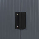 Metalen tuinhuis M - 213 × 130 × 173 cm - Grijs