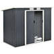 Metalen tuinhuis M - 213 × 130 × 173 cm - Grijs