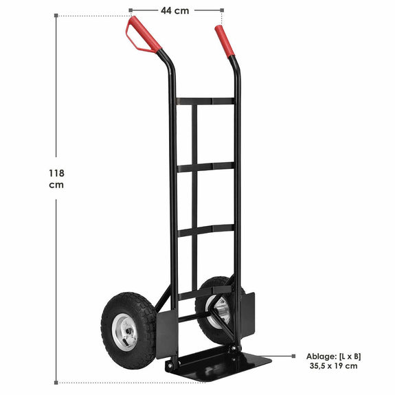 Stalen steekwagen - Max. 100 kg - Incl. handvaten - Afbeelding 6