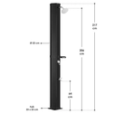 Tuindouche / Buitendouche / Zwembaddouche Victoria - 60L - Max. 4 bar