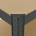 Stellingkast dubbel 180x90x40 cm grijs