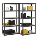Stellingkast dubbel 180x90x40 cm grijs