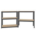 Stellingkast dubbel 180x90x40 cm grijs