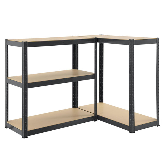 Stellingkast dubbel 180x90x40 cm grijs - Afbeelding 9